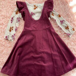 Toddler Girl 2piece set dress and long sleeve shirt